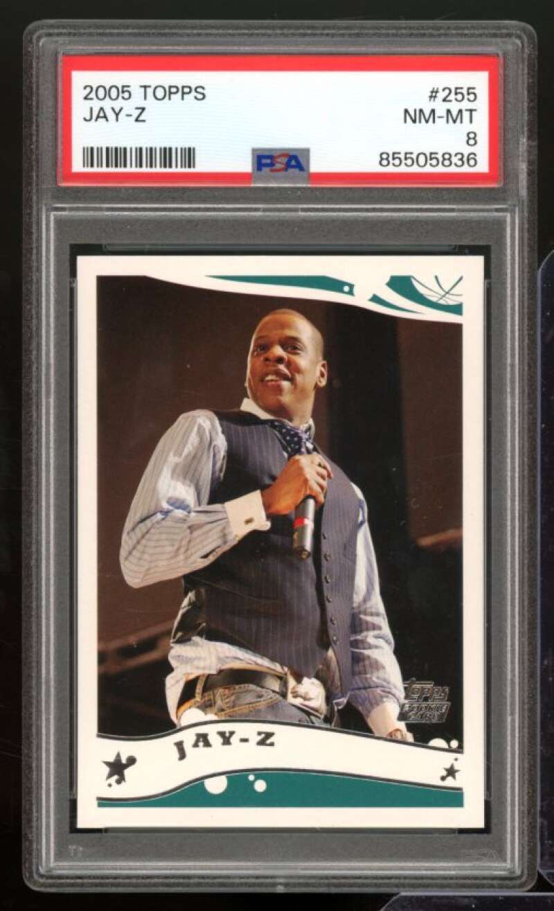 Jay-Z Card 2005-06 Topps #255 PSA 8 Image 1