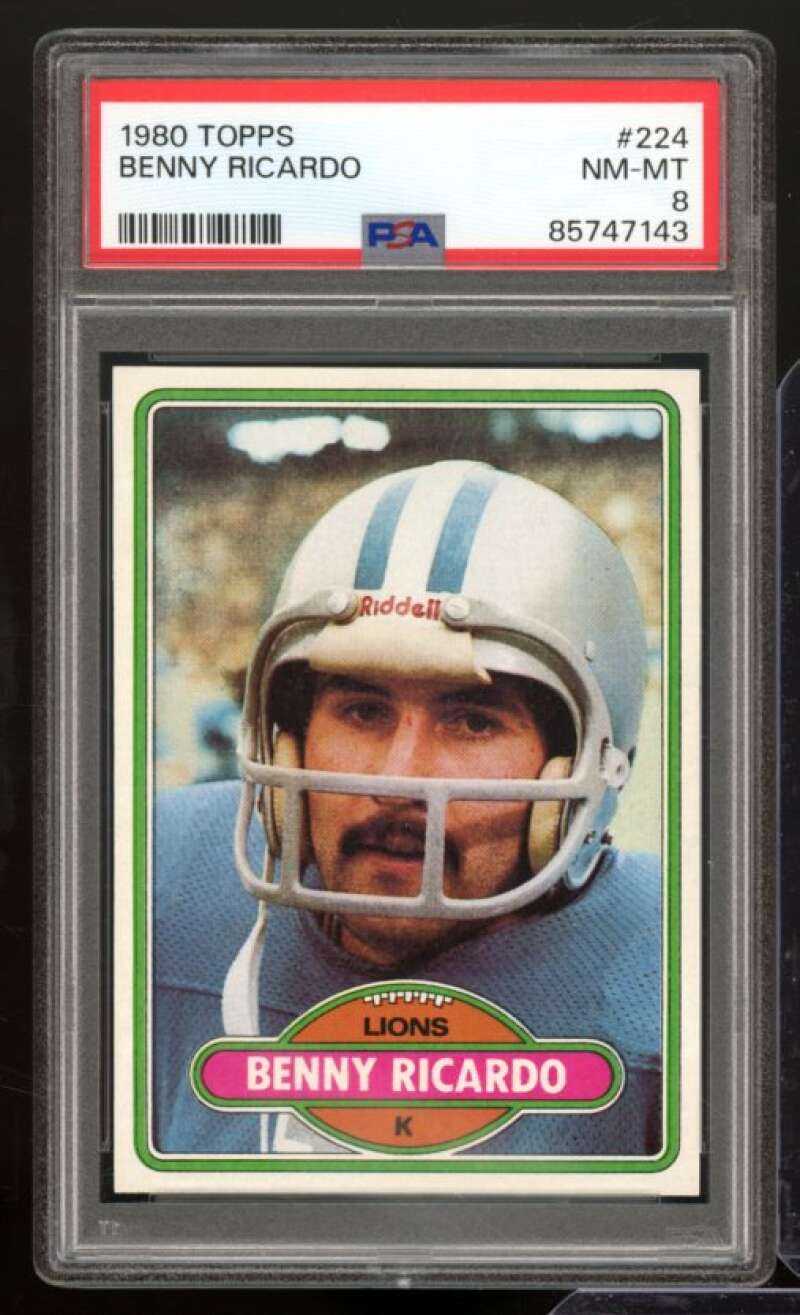 Benny Ricardo Card 1980 Topps #224 PSA 8 Image 1