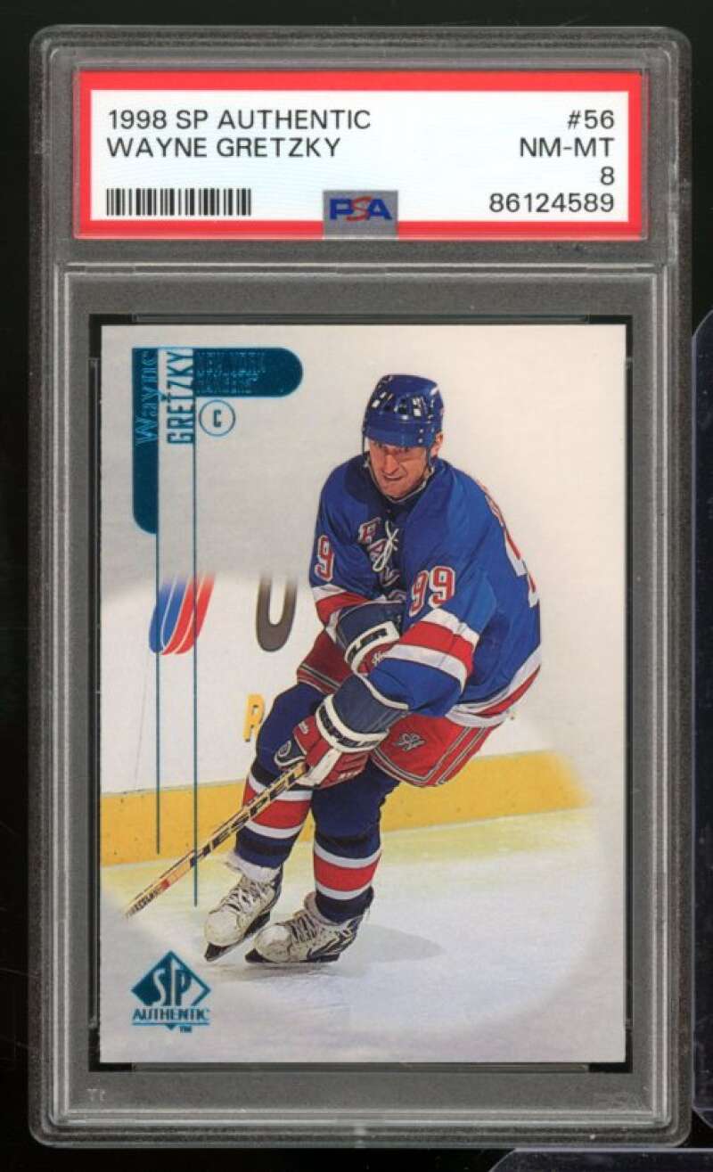 Wayne Gretzky Card 1998-99 SP Authentic #56 PSA 8 Image 1