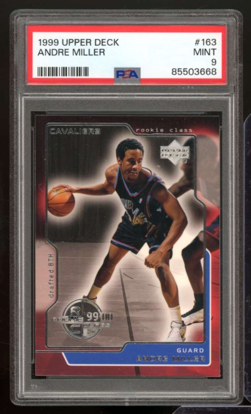 Andre Miller Rookie Card 1999-00 Upper Deck #163 PSA 9 Image 1