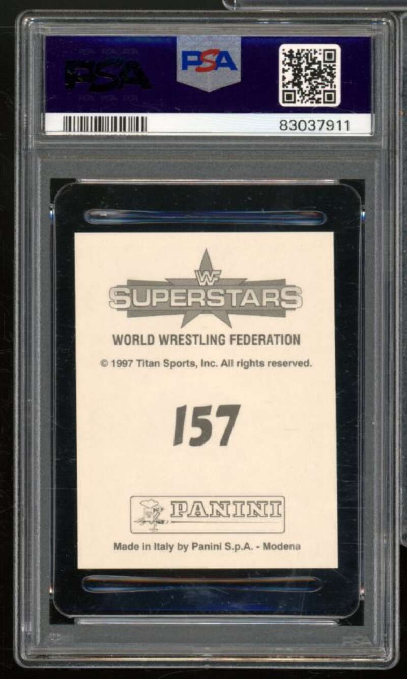 Flash Funk Rookie Card 1997 Panini WWF Superstars Stickers #157 PSA 8 Image 2