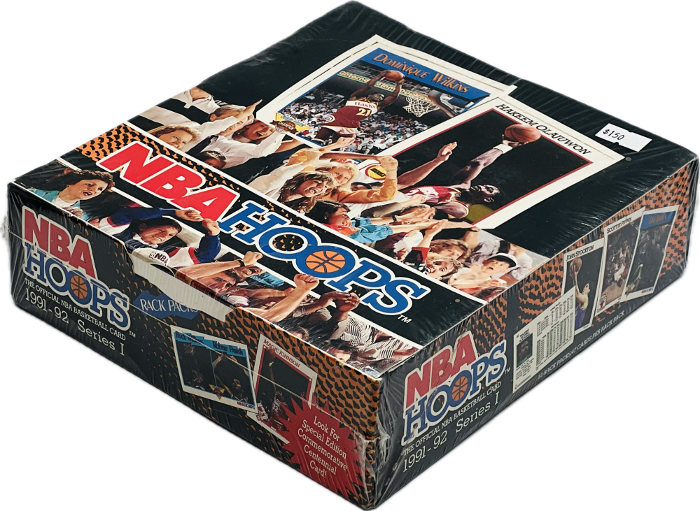 1991-92 Hoops Series 1 Rack Pack Basketball Box Image 1