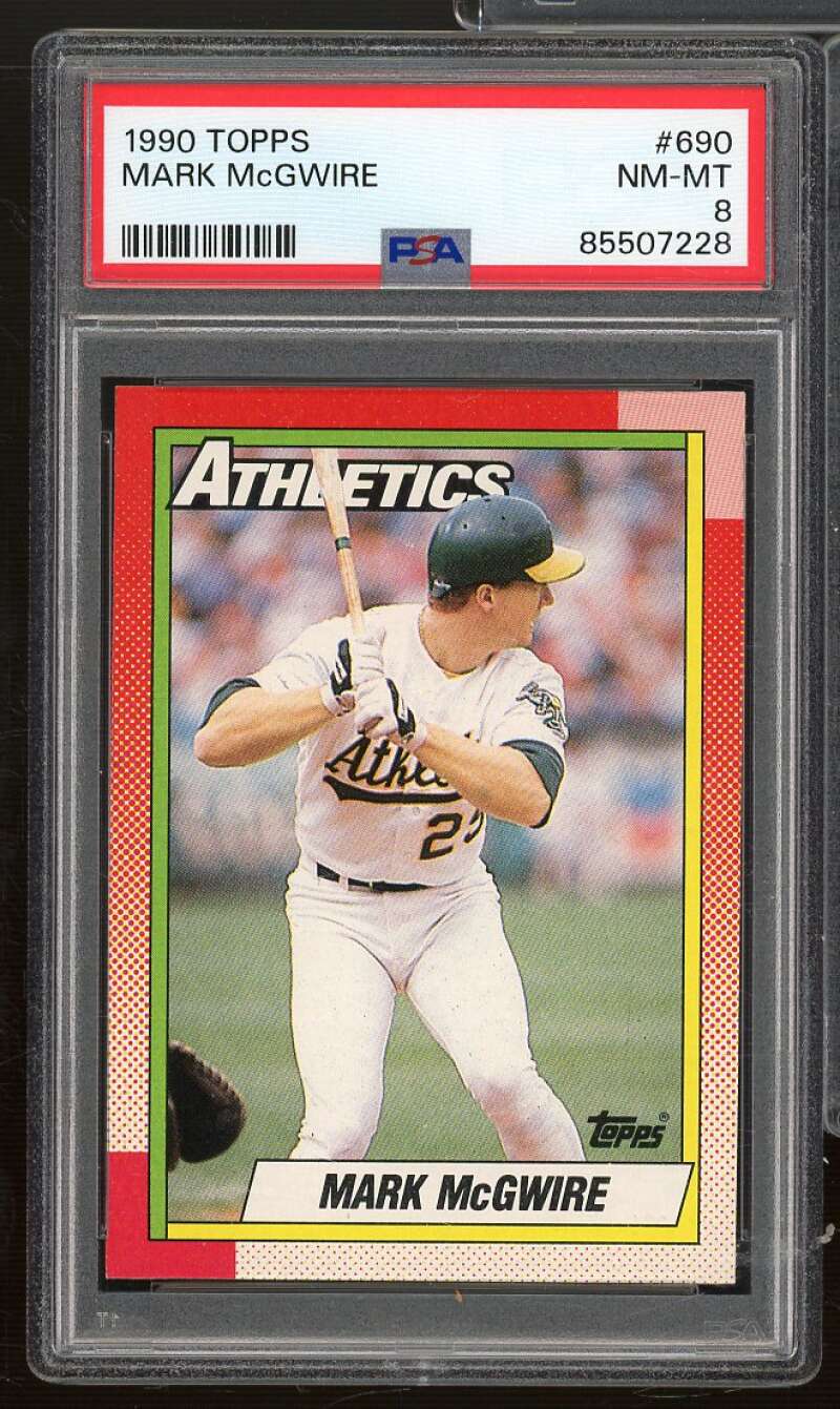 Mark McGwire Card 1990 Topps #690 PSA 8 Image 1