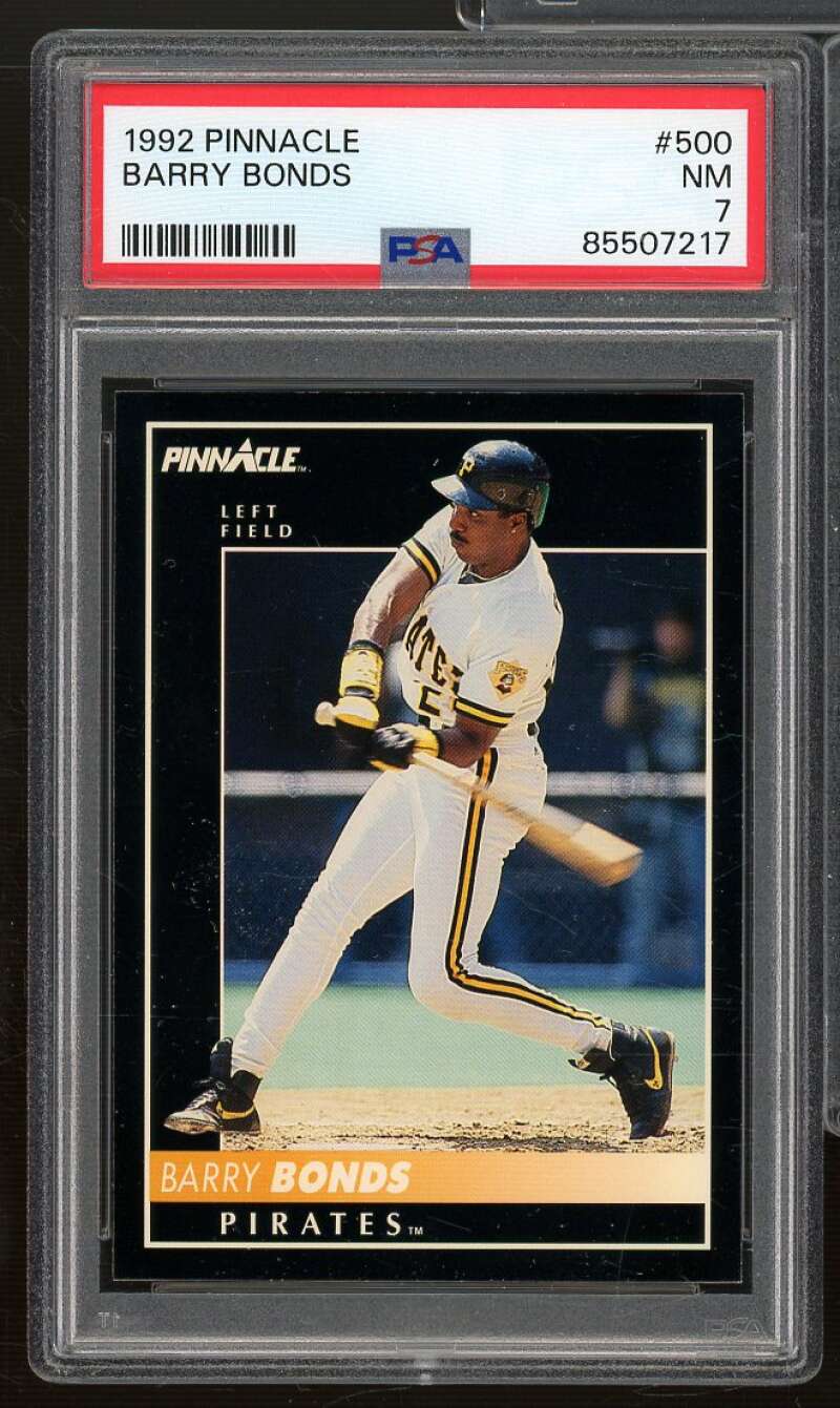 Barry Bonds Card 1992 Pinnacle #500 PSA 7 Image 1