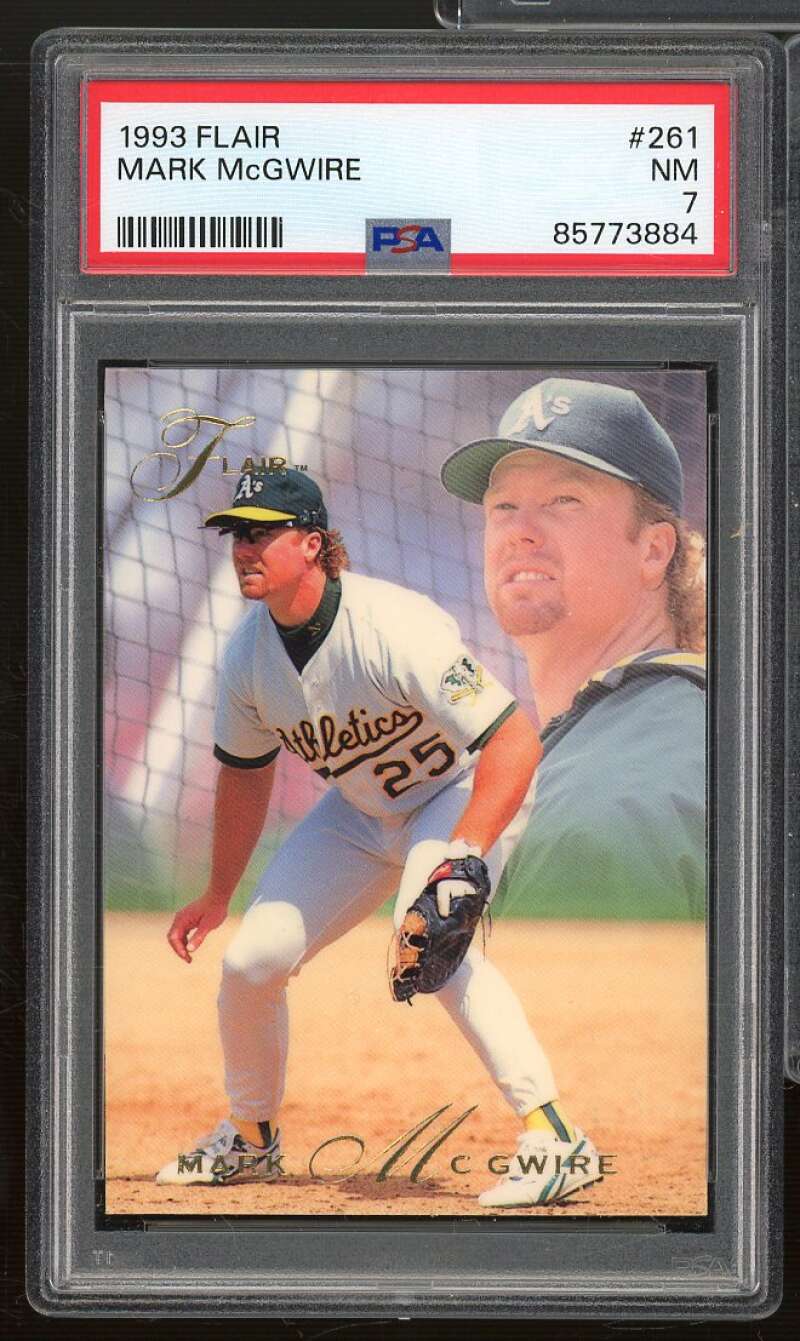 Mark McGwire Card 1993 Flair #261 PSA 7 Image 1