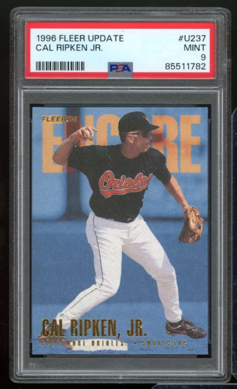 Cal Ripken Jr. Card 1996 Fleer Update #U237 PSA 9 Image 1