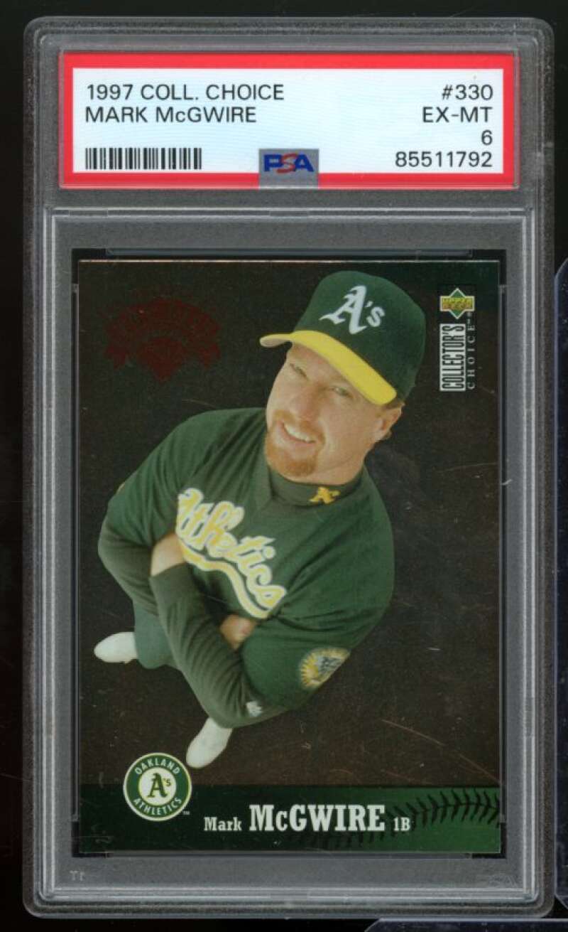 Mark McGwire Card 1997 Collector's Choice #330 PSA 6 Image 1