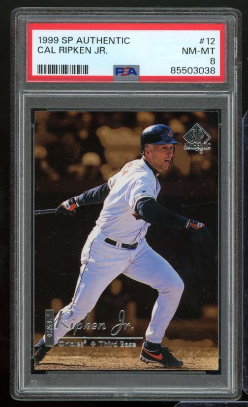 Cal Ripken Jr. Card 1999 SP Authentic #12 PSA 8 Image 1