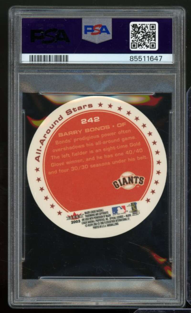 Barry Bonds Card 2003 Fleer Hardball #242 PSA 5 Image 2