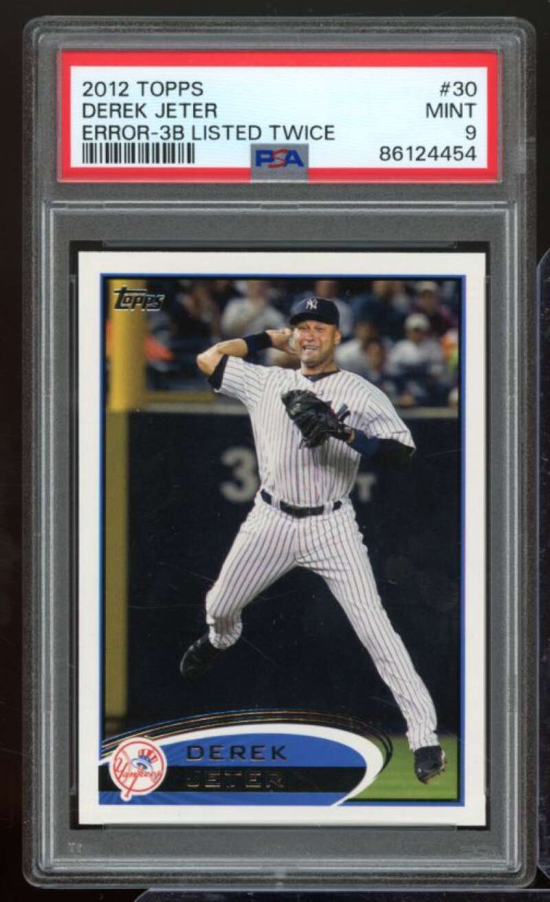 Derek Jeter Card 2012 Topps #30 PSA 9 Image 1