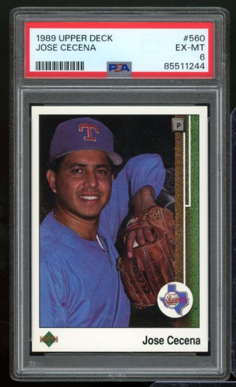 Jose Cecena Rookie Card 1989 Upper Deck #560 PSA 6 Image 1