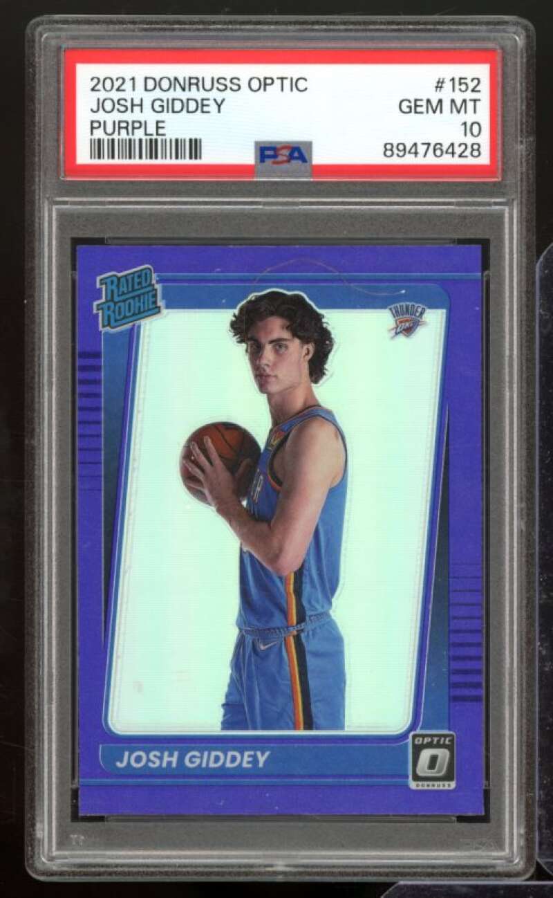 Josh Giddey Card 2021-22 Donruss Optic #152 PSA 10 Image 1