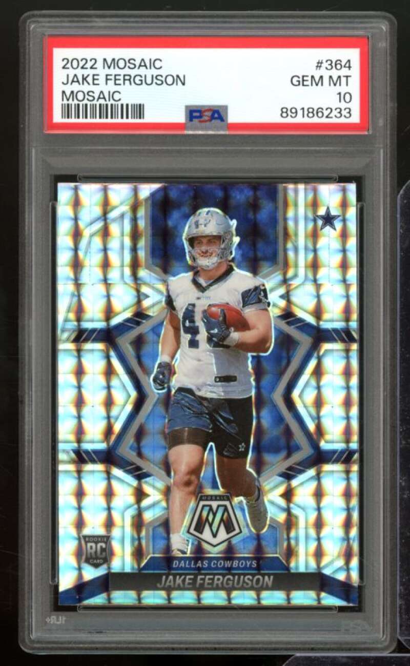 Jake Ferguson Rookie Card 2022 Mosaic Mosaic (pop 4) #364 PSA 10 Image 1