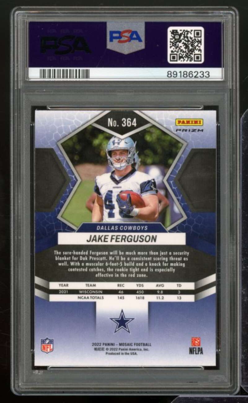 Jake Ferguson Rookie Card 2022 Mosaic Mosaic (pop 4) #364 PSA 10 Image 2