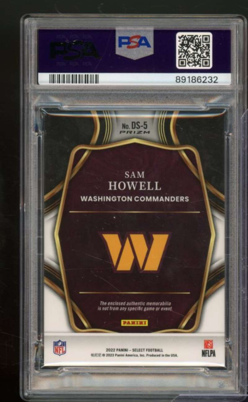 Sam Howell Rookie Card 2022 Select #DS5 PSA 9 Image 2