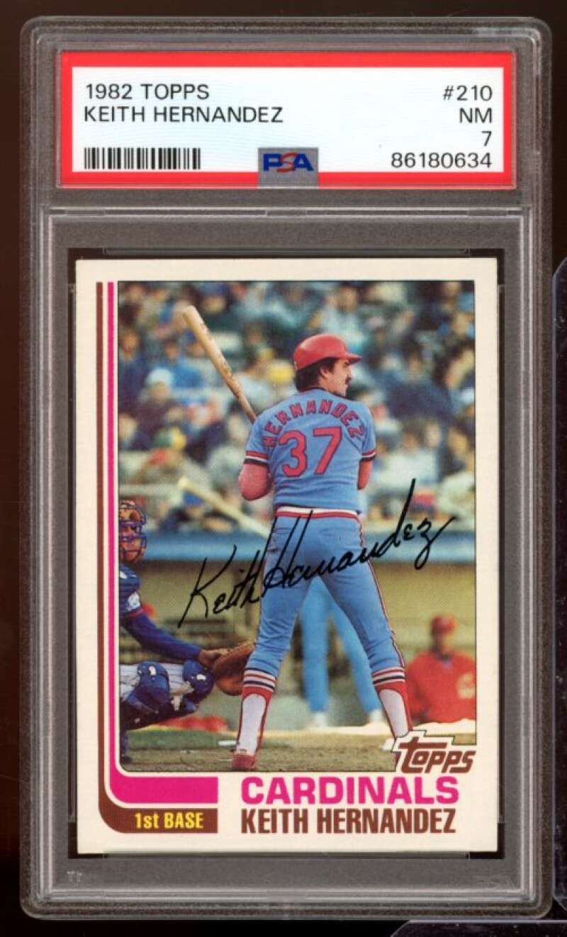 Keith Hernandez Card 1982 Topps #210 PSA 7 Image 1