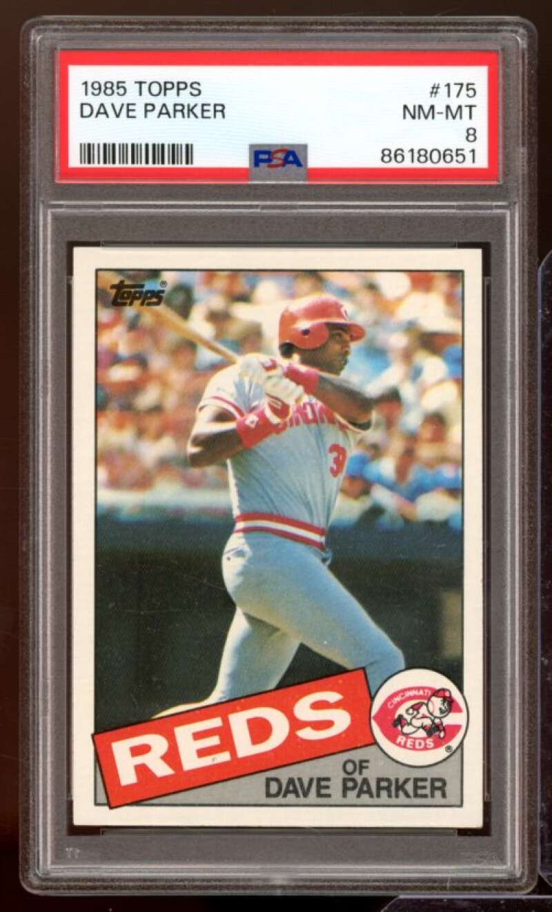 Dave Parker Card 1985 Topps #175 PSA 8 Image 1