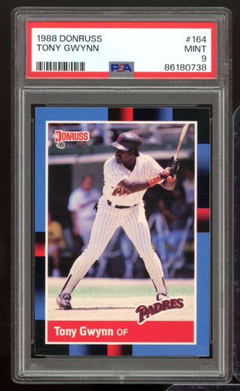 Tony Gwynn Card 1988 Donruss #164 PSA 9 Image 1