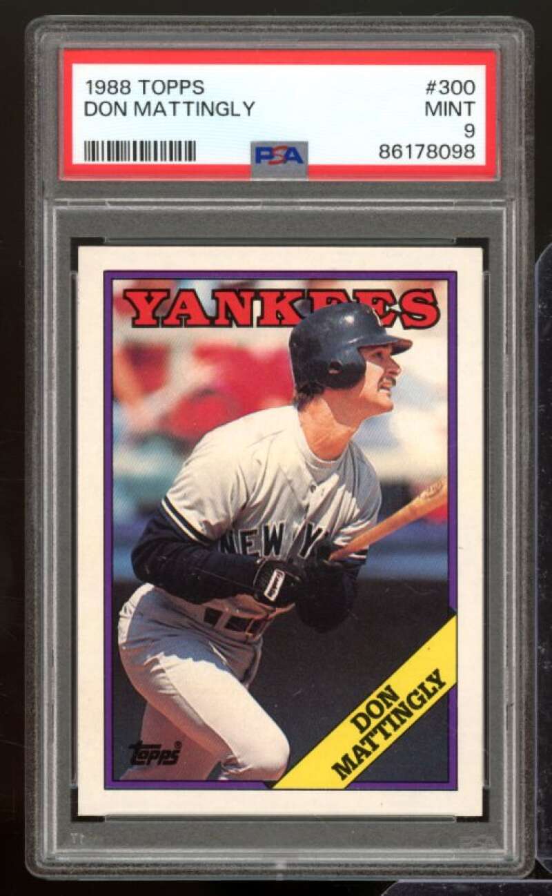 Don Mattingly Card 1988 Topps #300 PSA 9 Image 1