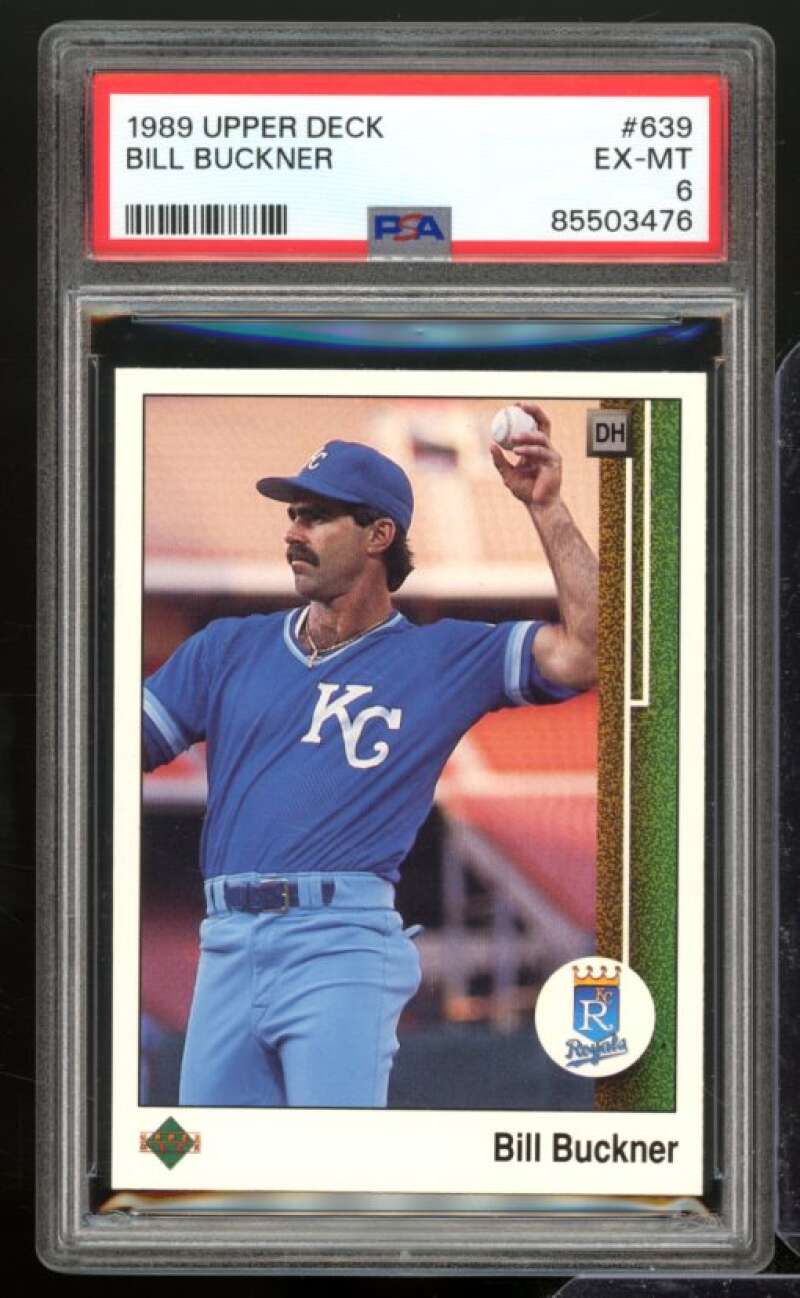 Bill Buckner Card 1989 Upper Deck #639 PSA 6 Image 1