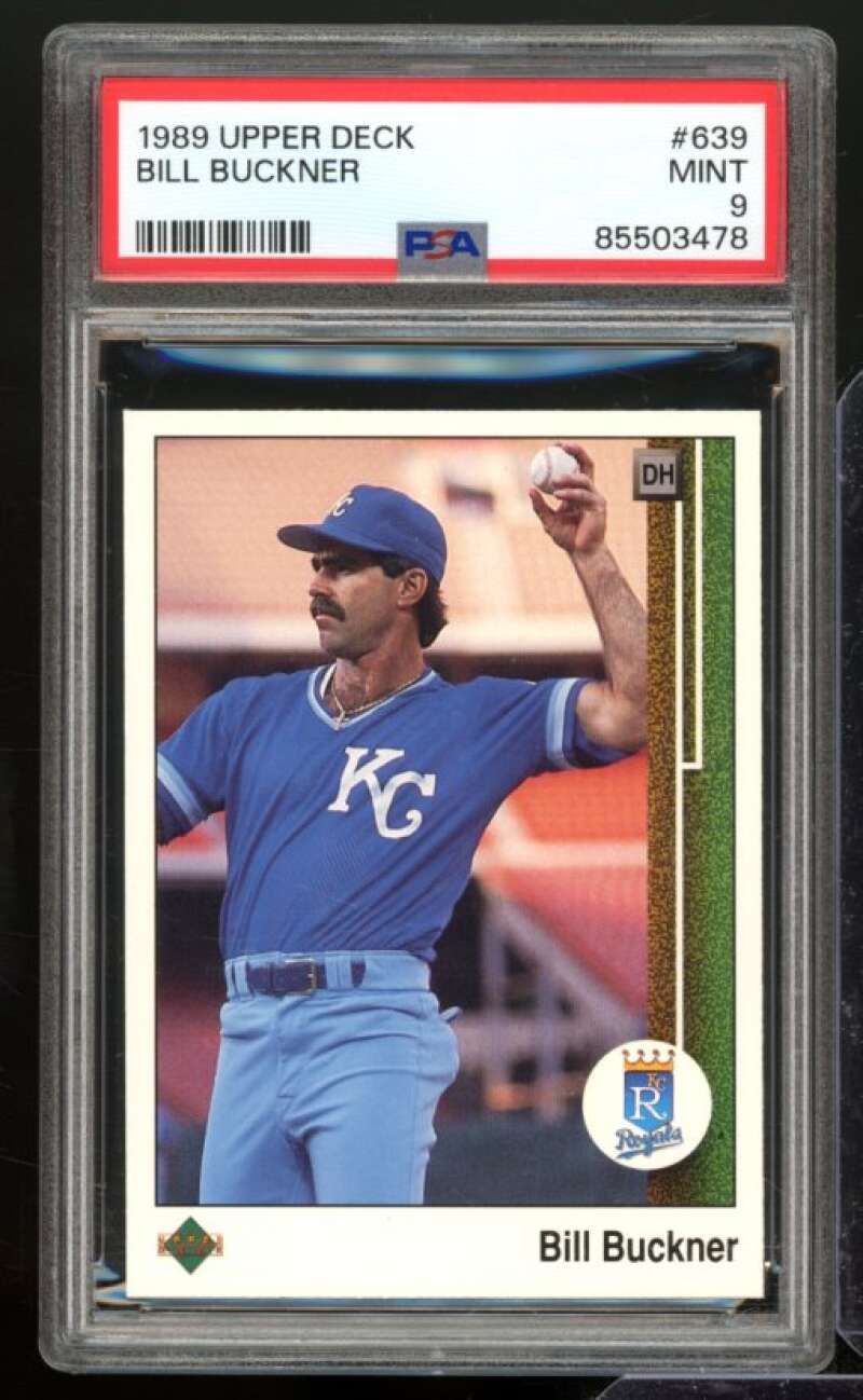 Bill Buckner Card 1989 Upper Deck #639 PSA 9 Image 1