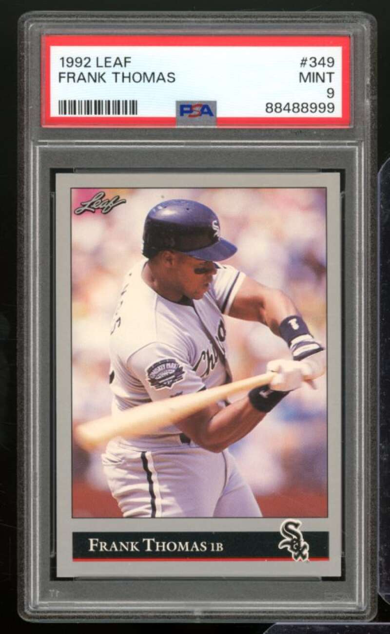 Frank Thomas Card 1992 Leaf #349 PSA 9 Image 1