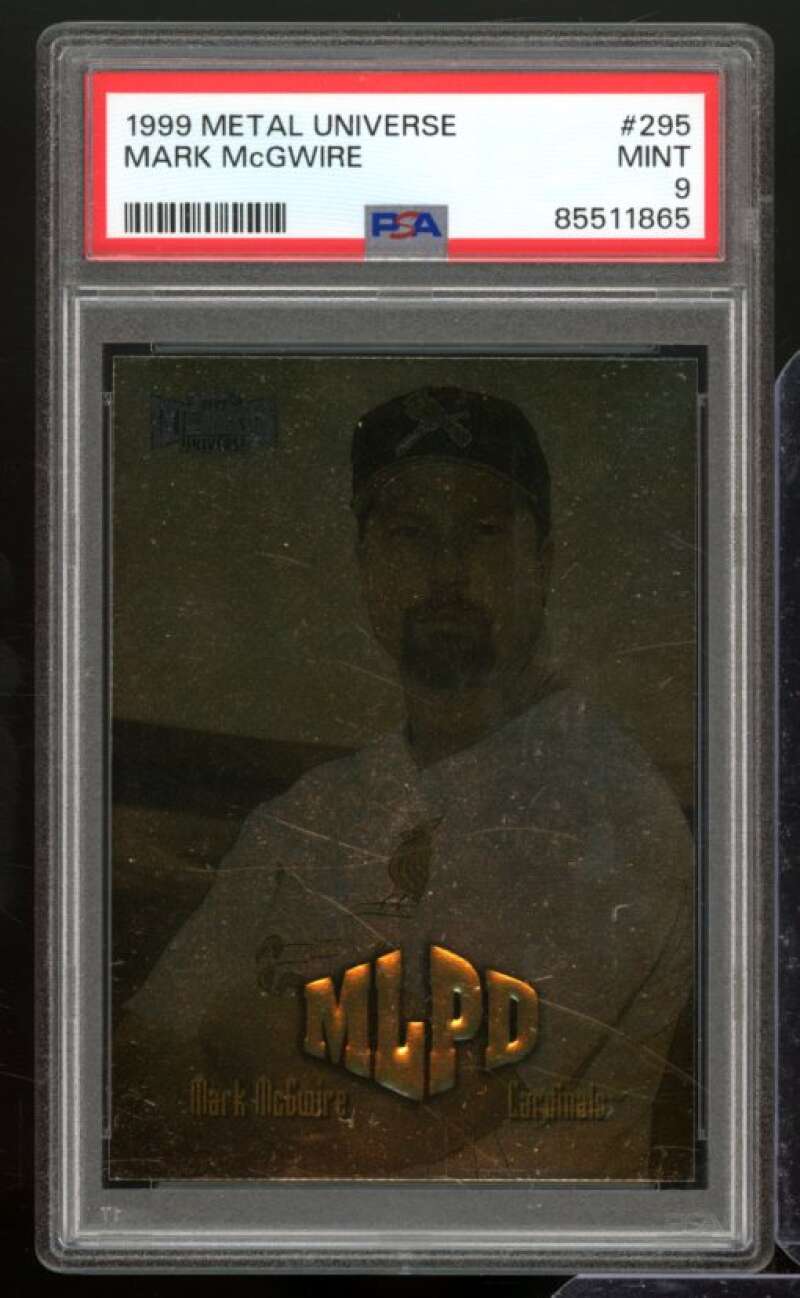 Mark McGwire Card 1999 Metal Universe #295 PSA 9 Image 1