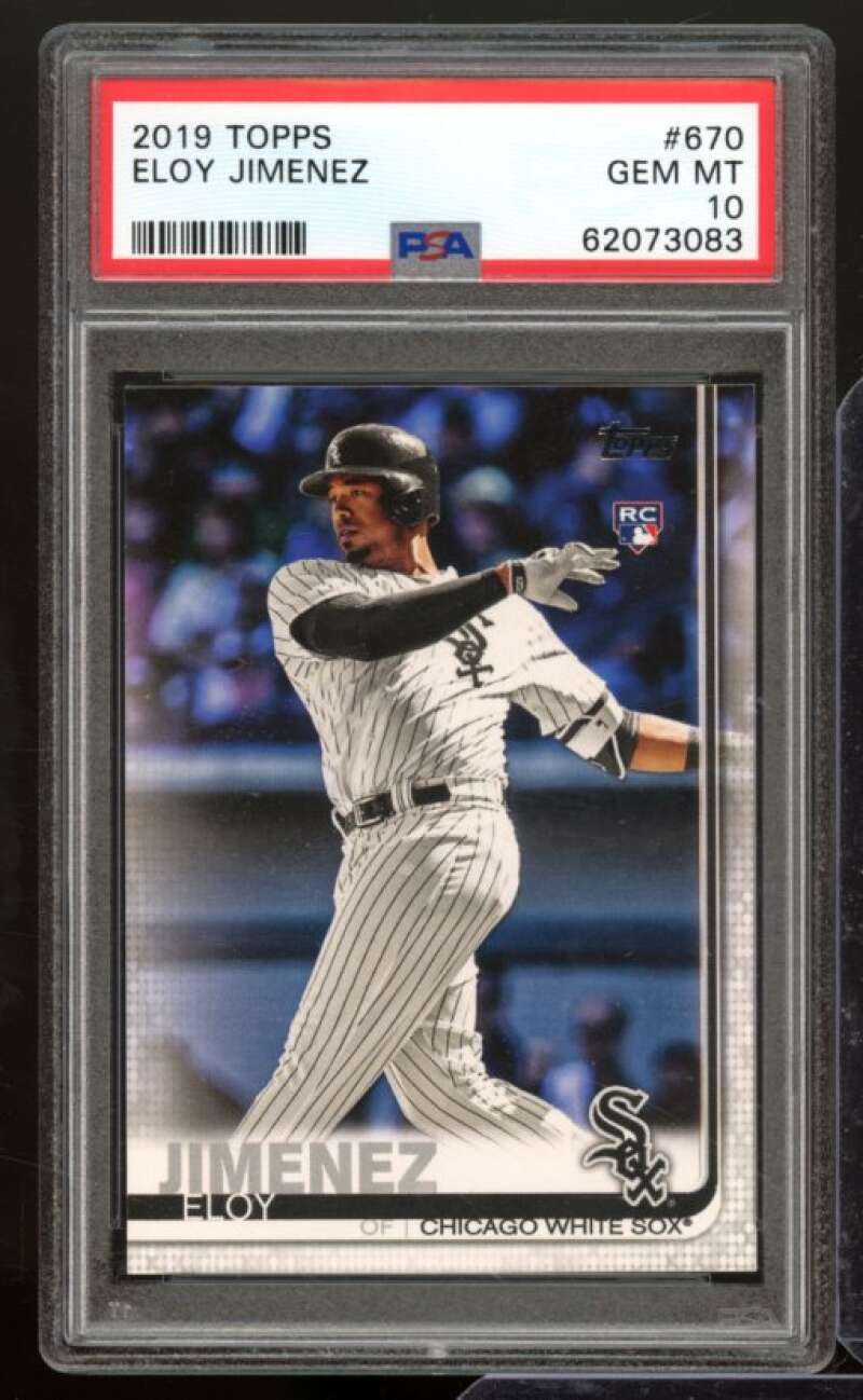 Eloy Jimenez Rookie Card 2019 Topps #670 PSA 10 Image 1