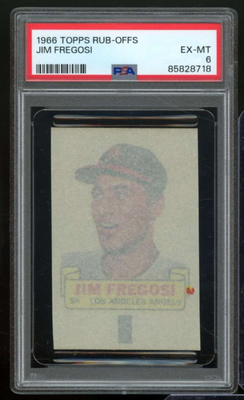 Jim Fregosi Card 1966 Topps Rub-Offs #nno PSA 6 Image 1