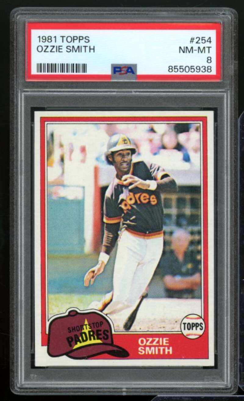 Ozzie Smith Card 1981 Topps #254 PSA 8 Image 1