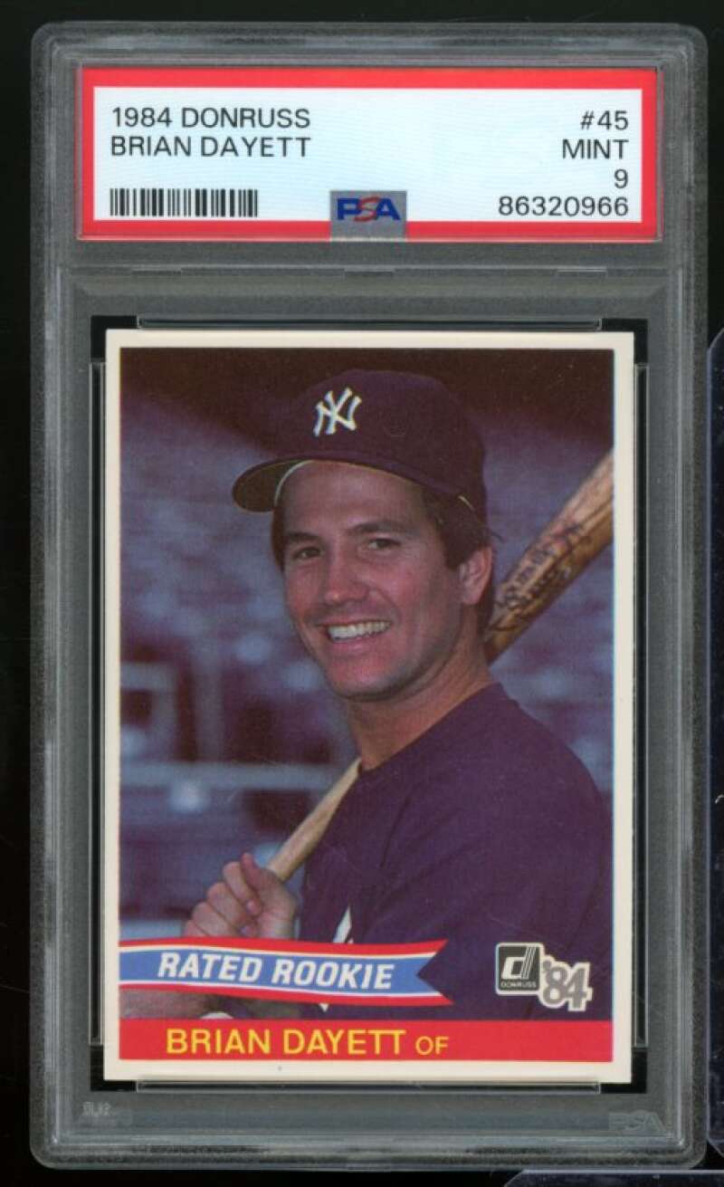 Brian Dayett Card 1984 Donruss #45 PSA 9 Image 1