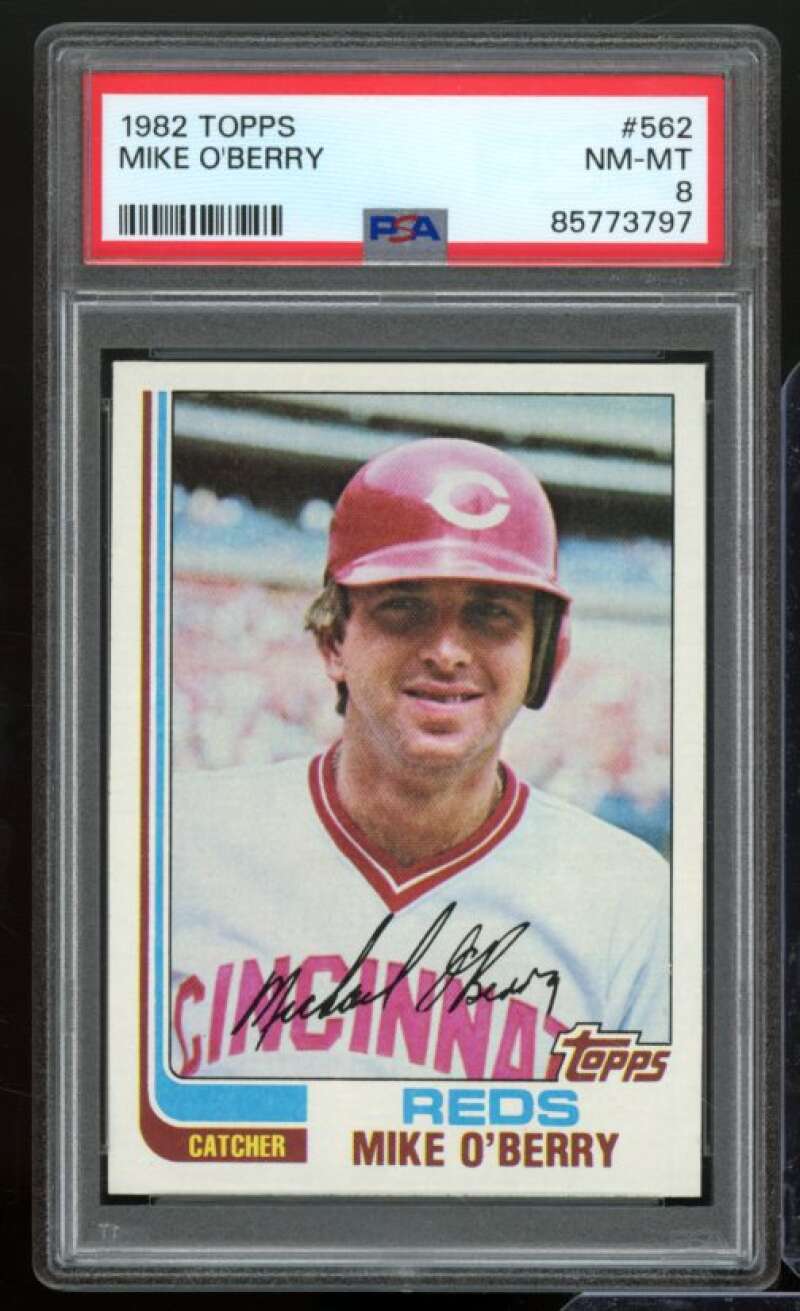 Mike O'Berry Card 1982 Topps #562 PSA 8 Image 1