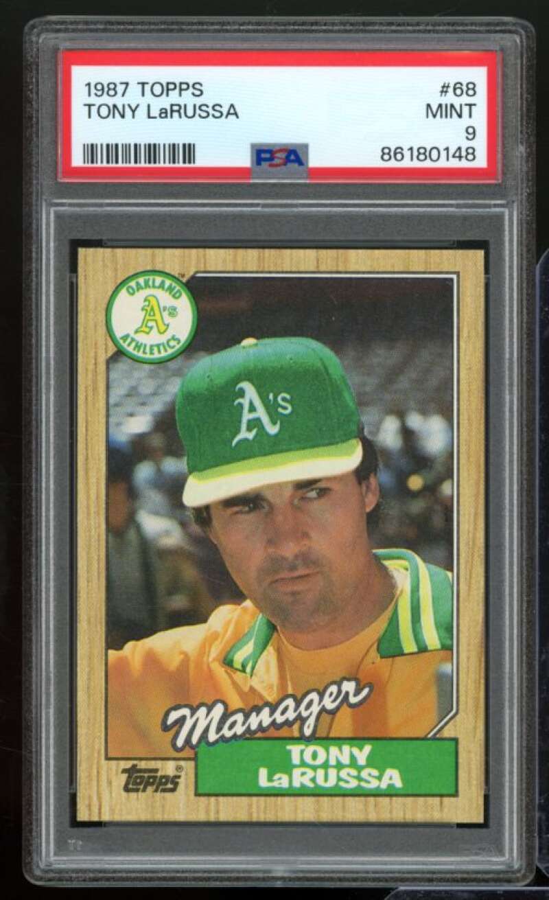 Tony LaRussa Card 1987 Topps #68 PSA 9 Image 1