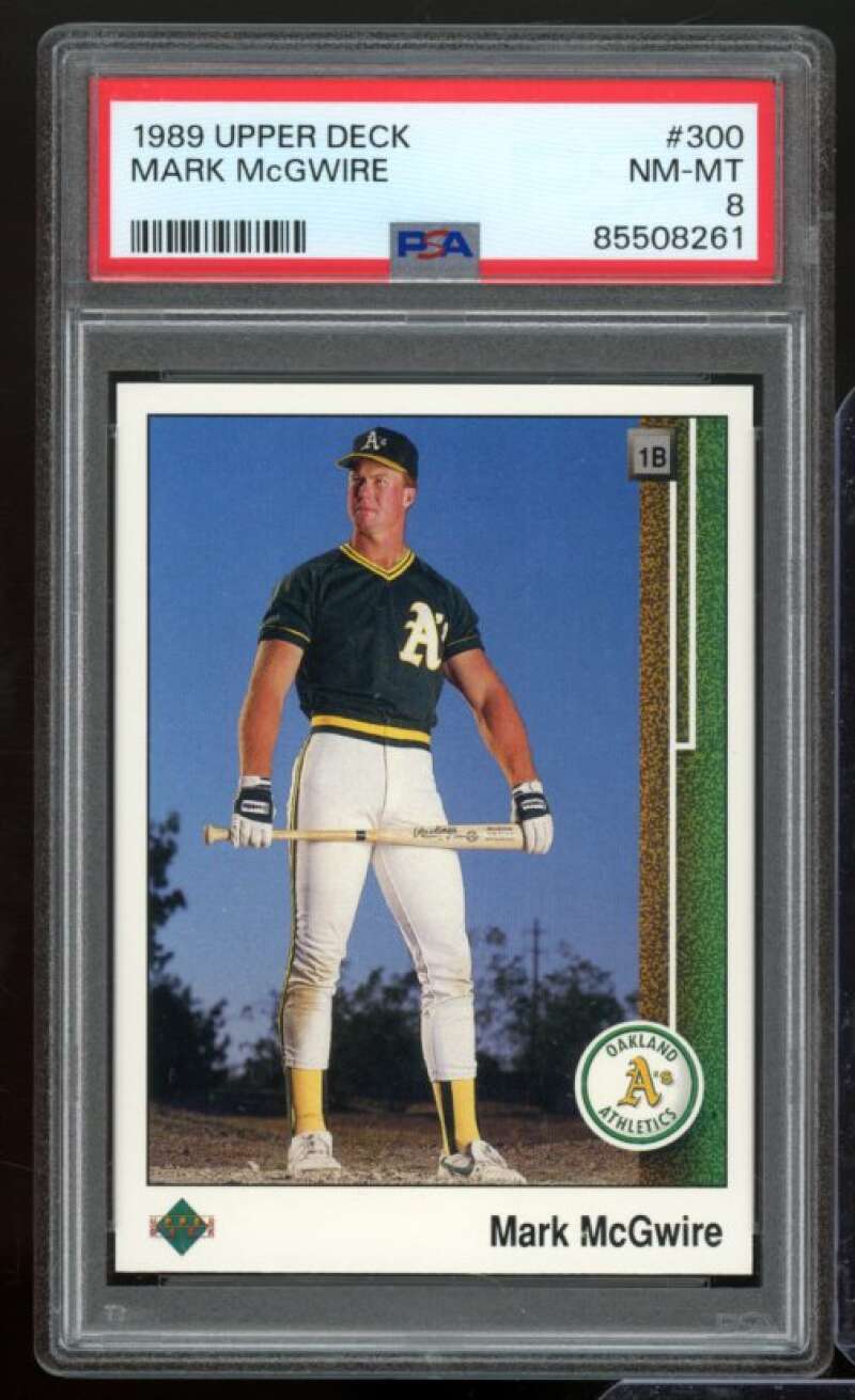 Mark McGwire Card 1989 Upper Deck #300 PSA 8 Image 1