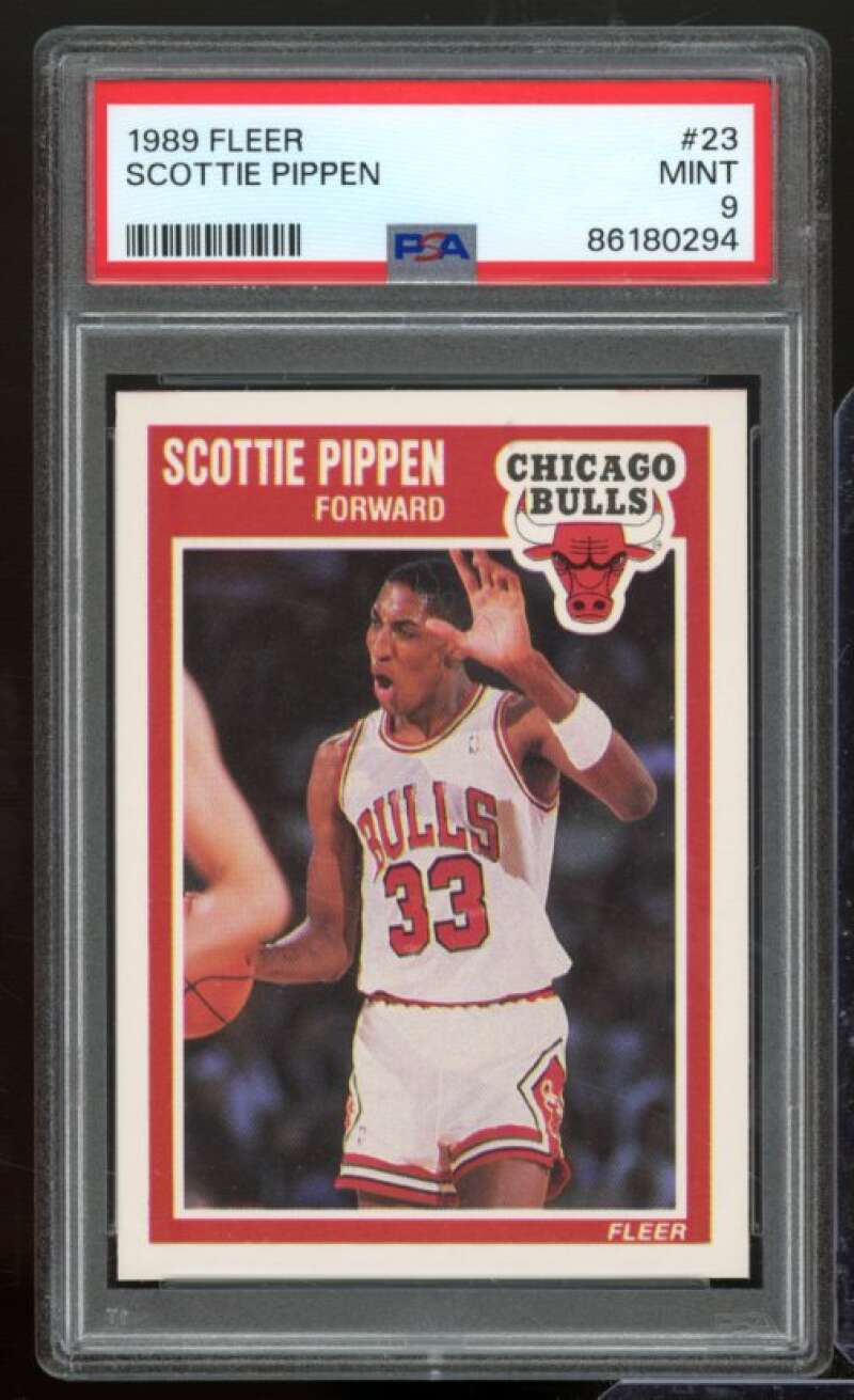 Scottie Pippen Card 1989-90 Fleer #23 PSA 9 Image 1