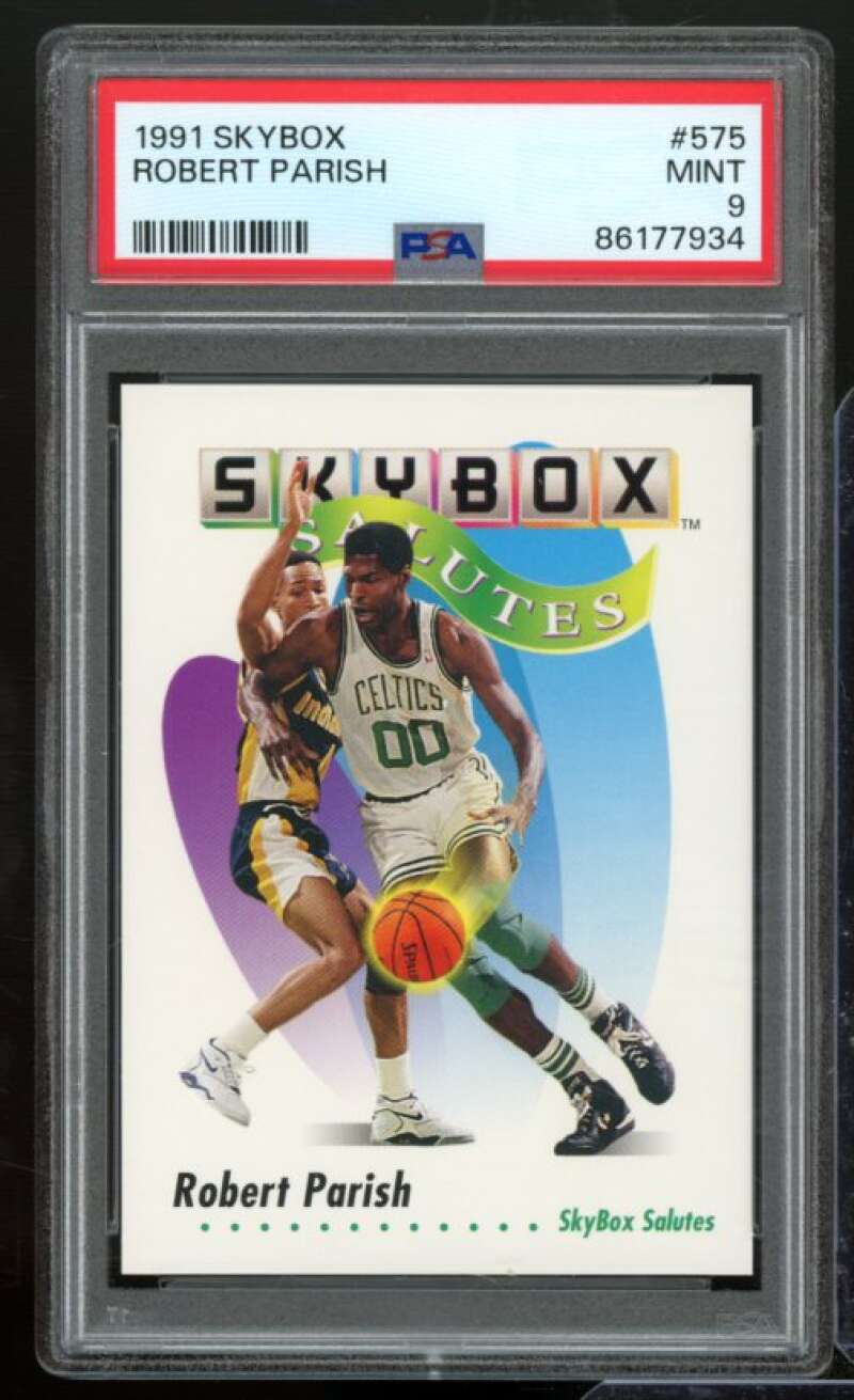 Robert Parish Card 1991-92 Skybox #575 PSA 9 Image 1