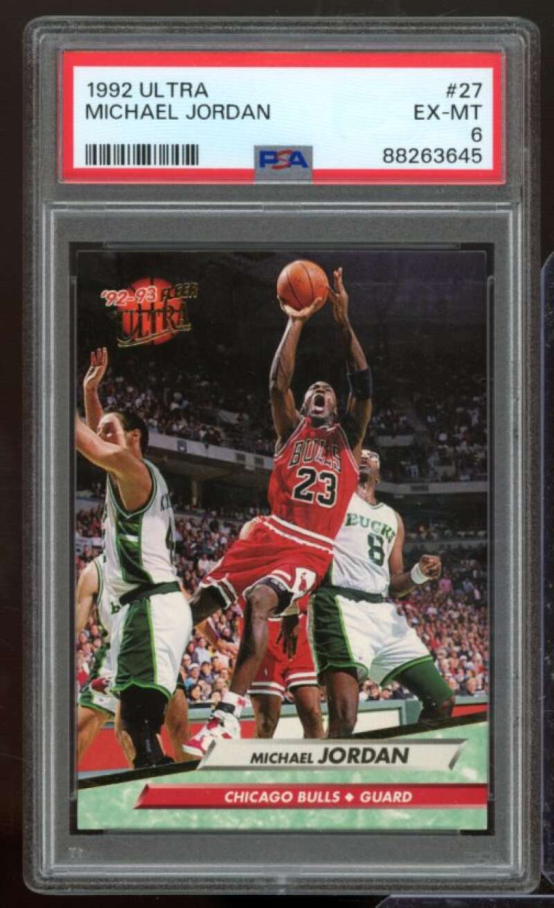 Michael Jordan Card 1992-93 Ultra #27 PSA 6 Image 1