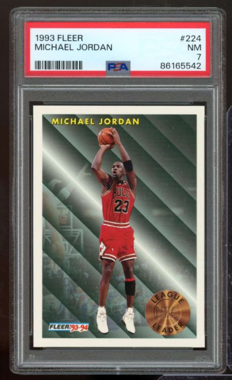 Michael Jordan Card 1993-94 Fleer #224 PSA 7 Image 1