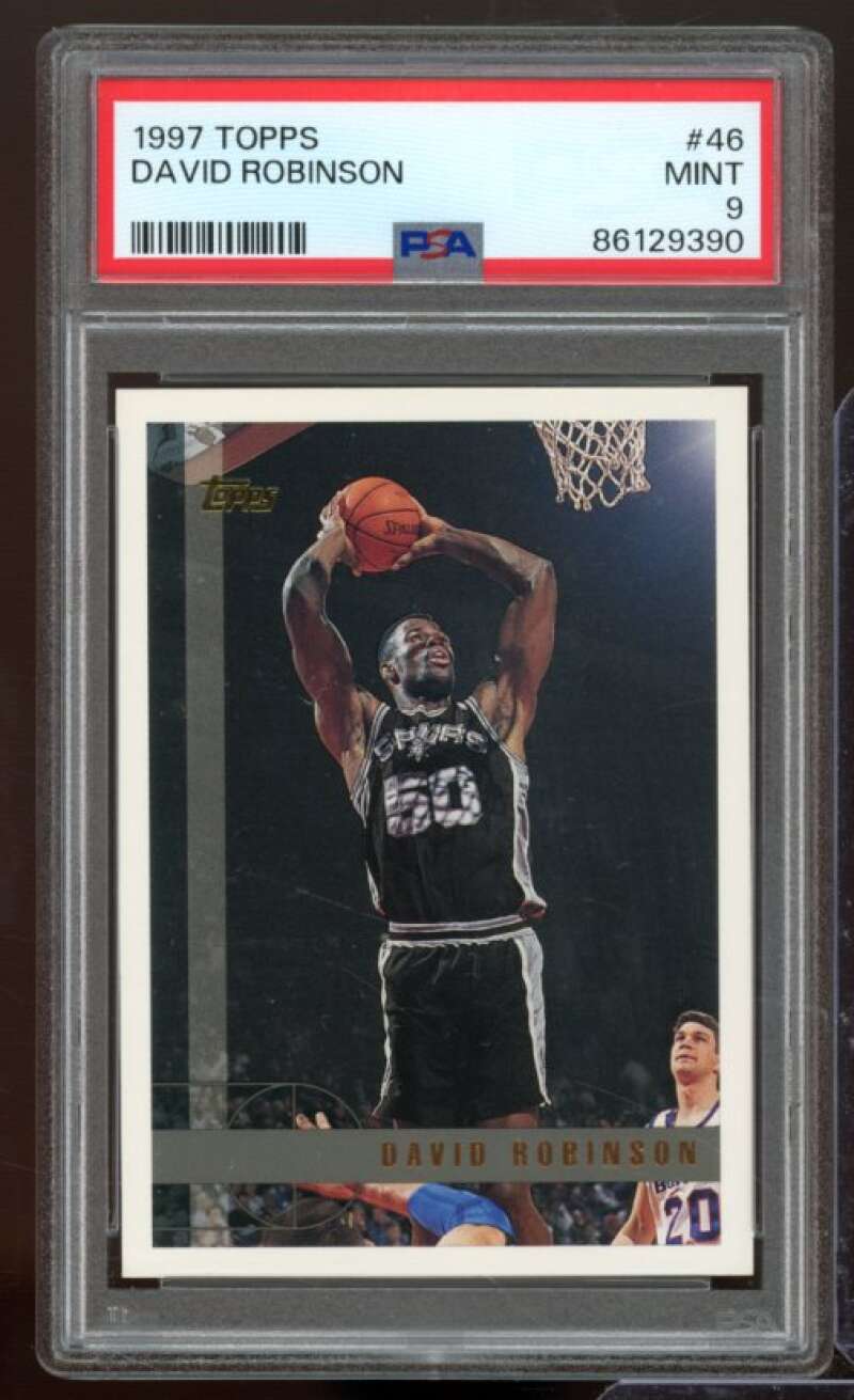 David Robinson Card 1997-98 Topps #46 PSA 9 Image 1