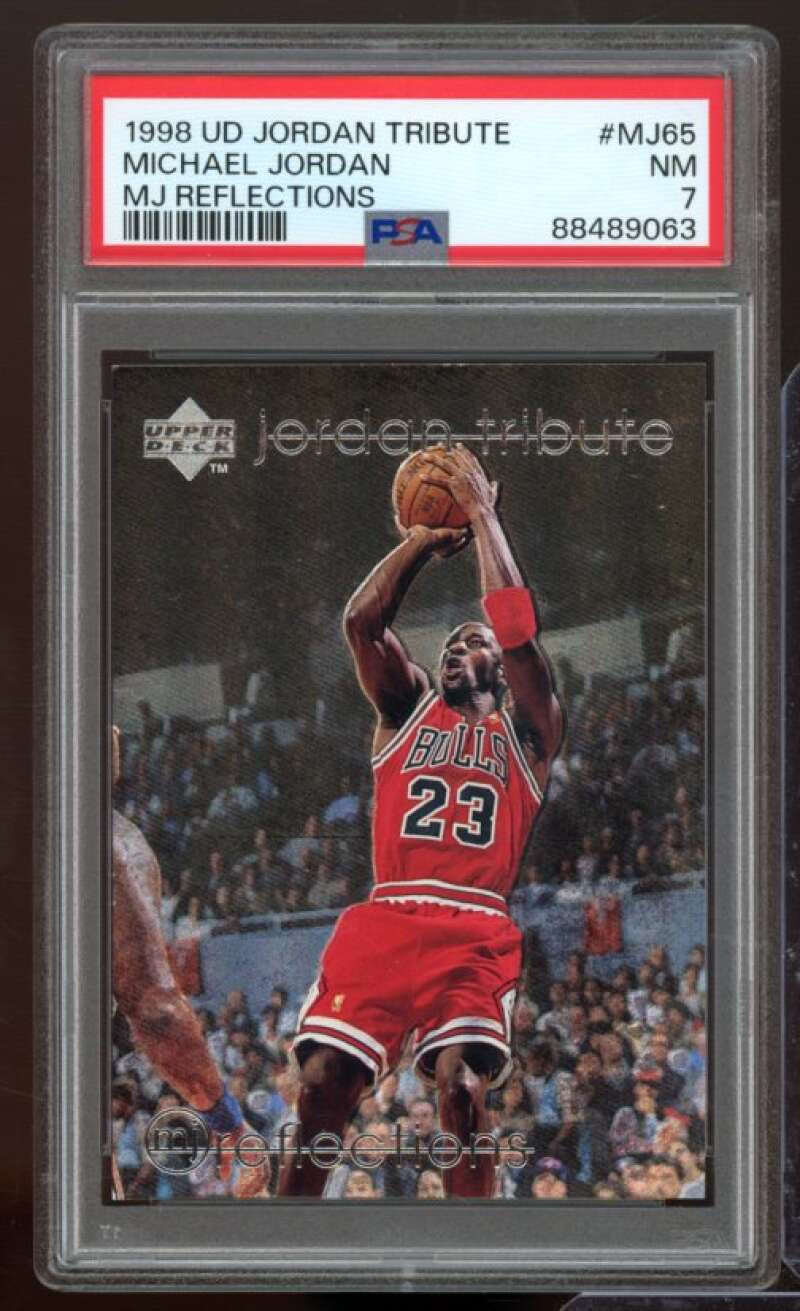 Michael Jordan Card 1998-99 UD Tribute #MJ65 PSA 7 Image 1