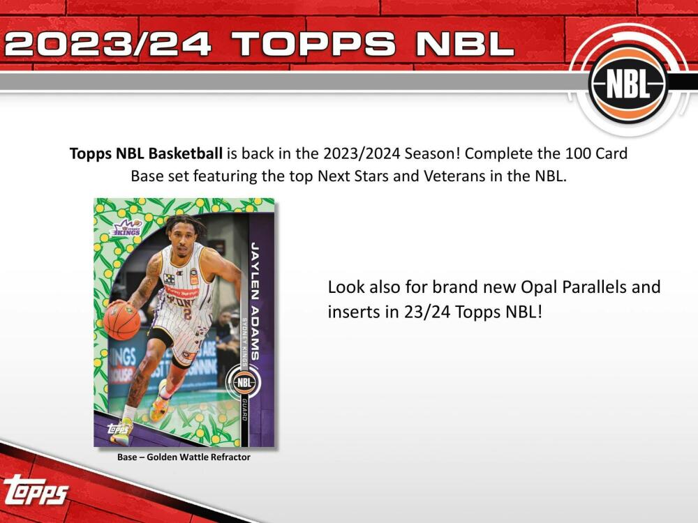 2023-24 Topps NBL Basketball Hobby Box Image 3