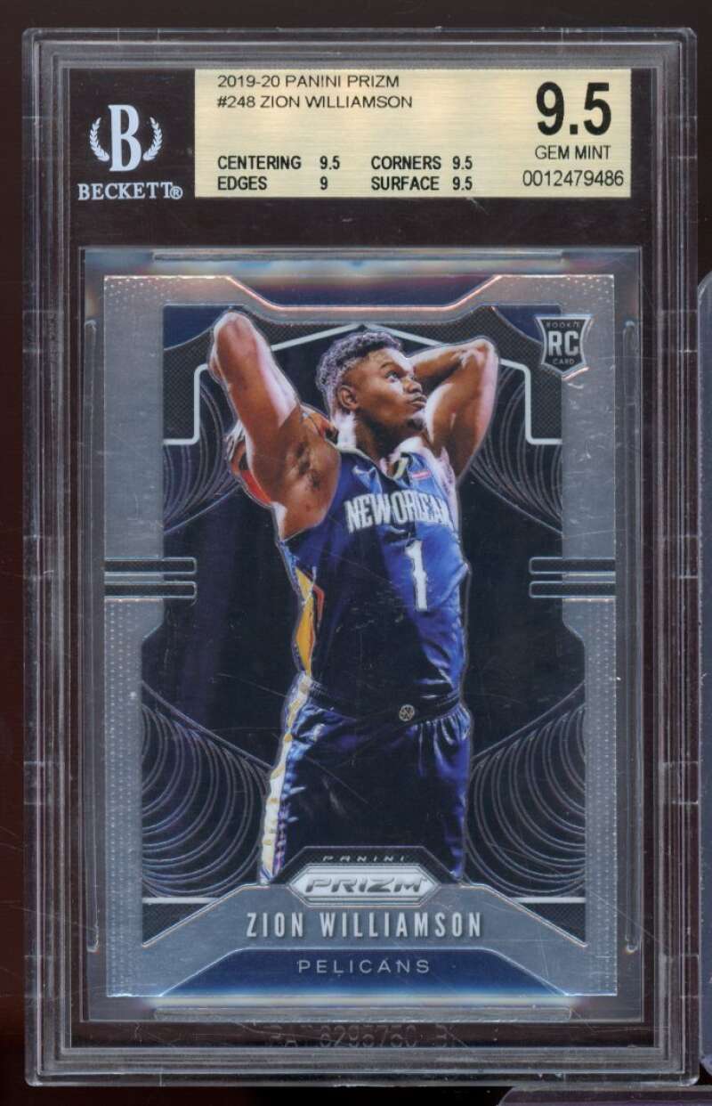 Zion Williamson Rookie Card 2019-20 Panini Prizm #248 BGS 9.5 (9.5 9.5 9 9.5) Image 1