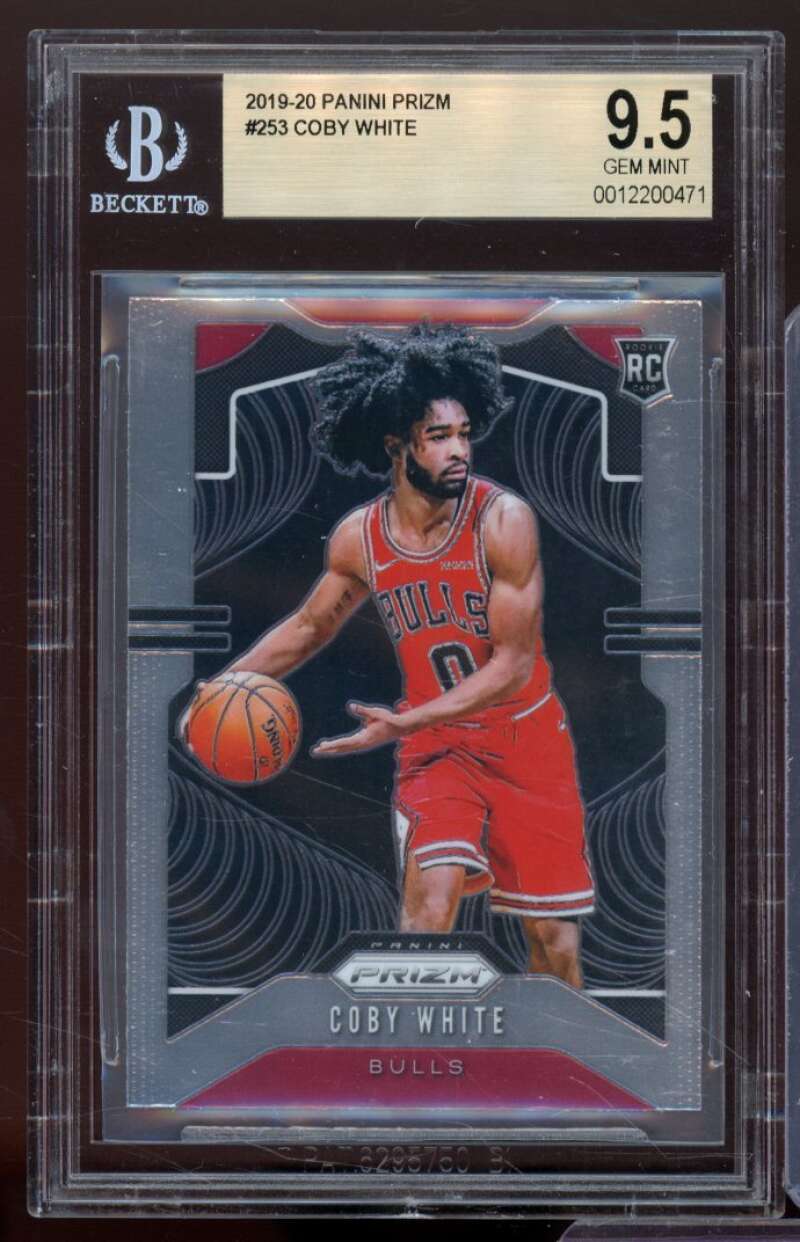 Coby White Rookie Card 2019-20 Panini Prizm #253 BGS 9.5 Image 1