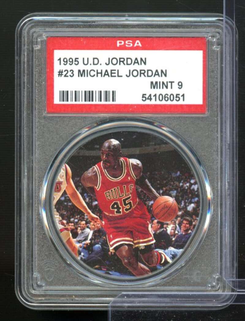 Michael Jordan 1995-96 Upper Deck Milk Caps PSA 9 Image 1