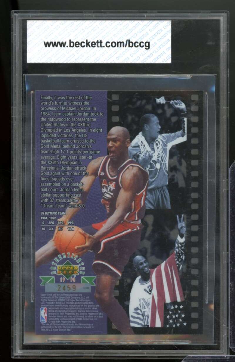 Michael Jordan 1998 UD Authenticated Cel-E-Bration Excellence #Nno BGS BCCG 10 Image 2