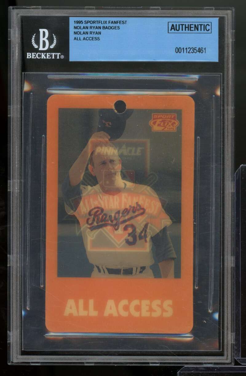 Nolan Ryan Card 1995 Sportflix Fanfest All Access #nno BGS Authentic Image 1