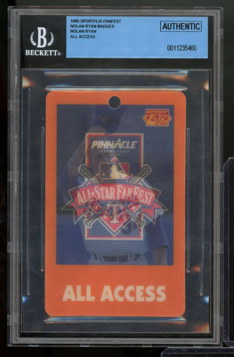 Nolan Ryan Card 1995 Sportflix Fanfest All Access #nno BGS Authentic Image 1