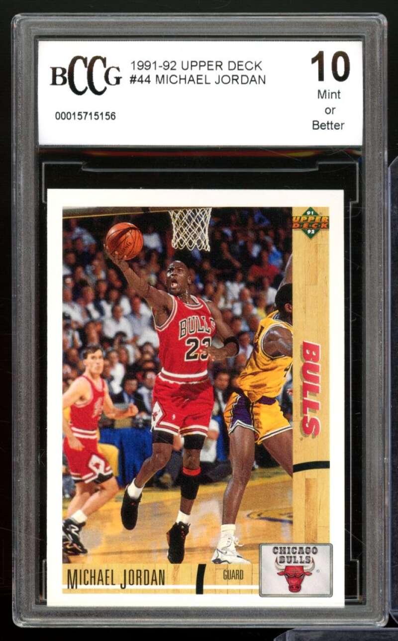 1991-92 Upper Deck #44 Michael Jordan Card BCCG 10 Mint+ Image 1