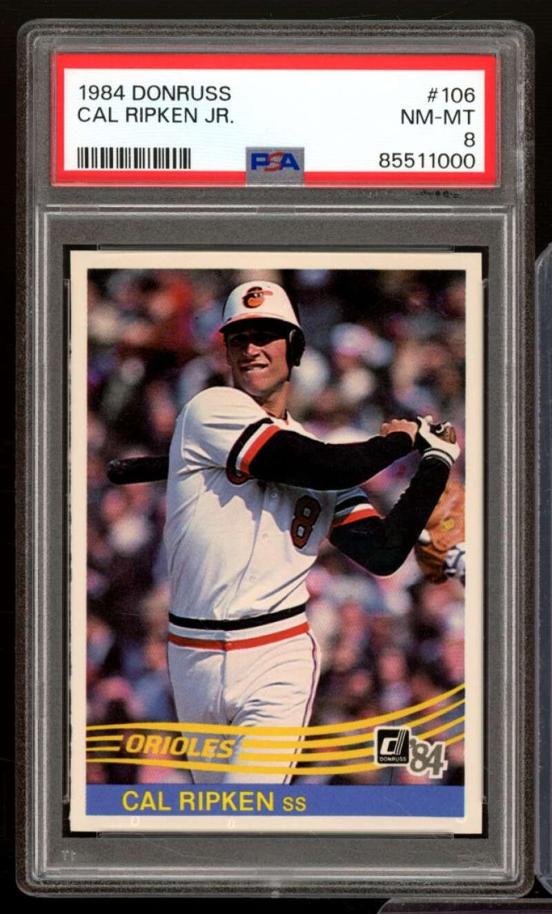 Cal Ripken Jr. Card 1984 Donruss #106 PSA 8 Image 1