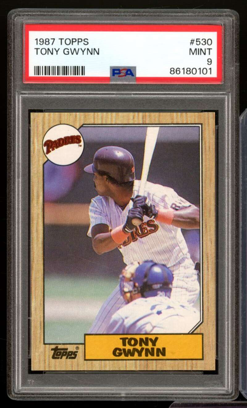 Tony Gwynn Card 1987 Topps #530 PSA 9 Image 1